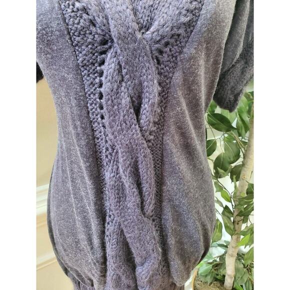 Miilla Women's Blue Acrylic V-Neck Short Sleeve Pullover Knit Sweater Size M - Picture 4 of 12